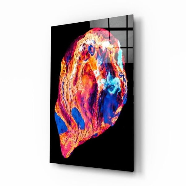 Renkli Lavlar Cam Tablo