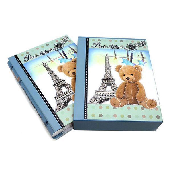 Ayıcık Figürlü Fotoğraf Albümü Mavi 200'lük 10x15