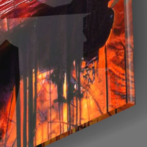 Kraliçe Mona Lisa Cam Tablo