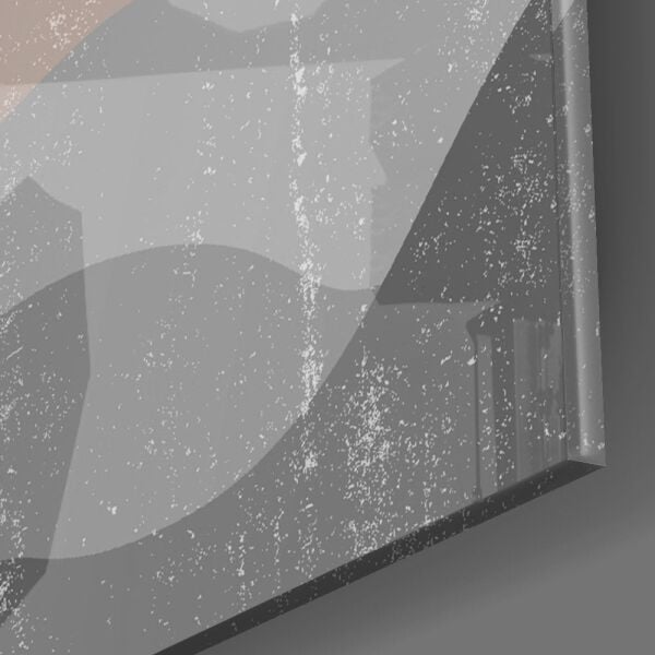 Küçük Yapraklar Cam Tablo