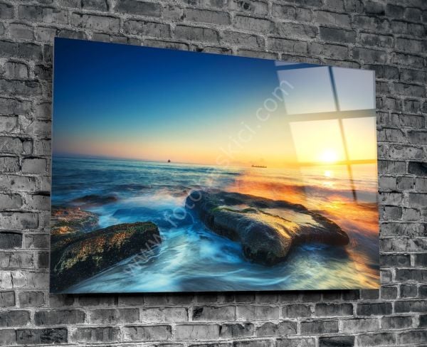 Gün Batımı Cam Tablo No:1006