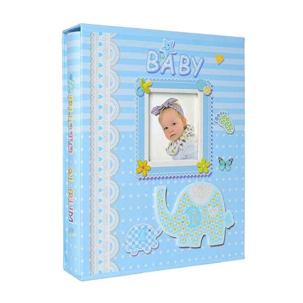 Bebek Fotoğraf Albümü Mavi 100’lük 15x21 cm