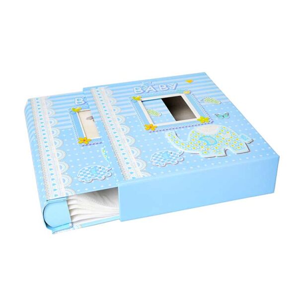Bebek Fotoğraf Albümü Mavi 100’lük 15x21 cm