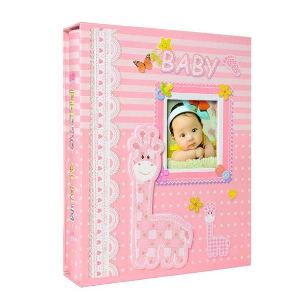 Bebek Fotoğraf Albümü Pembe 100’lük 15x21 cm