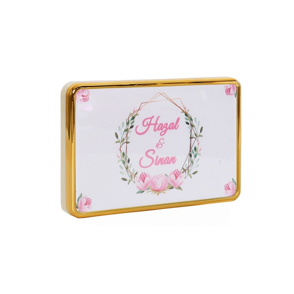 Makyaj Aynalı Cep Albümü Altın 8x13 cm