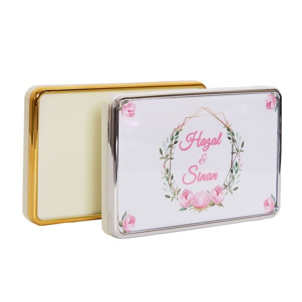 Makyaj Aynalı Cep Albümü Altın 8x13 cm