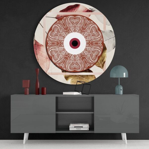 Nazar Boncuğu Cam Tablo