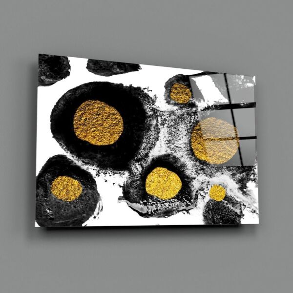 Soyut Renkler Cam Tablo