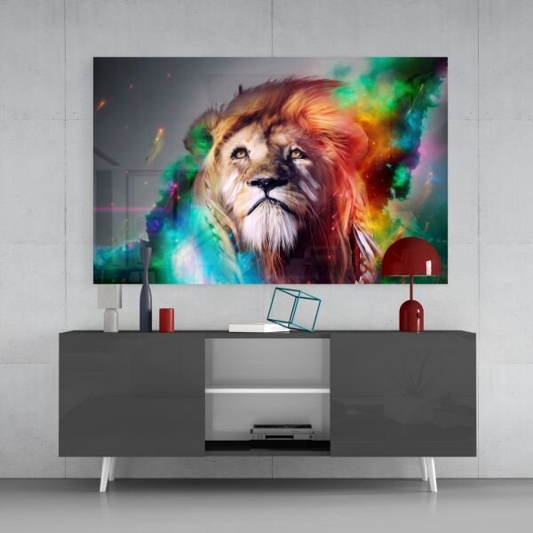 Aslan Cam Tablo
