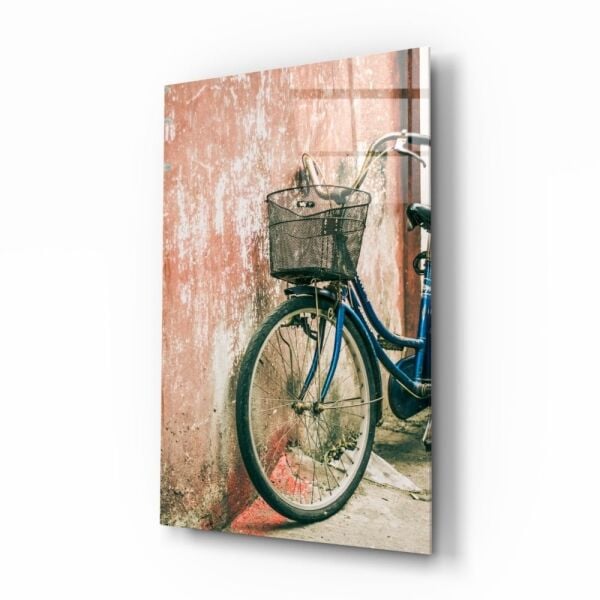 Bisiklet Sepeti Cam Tablo