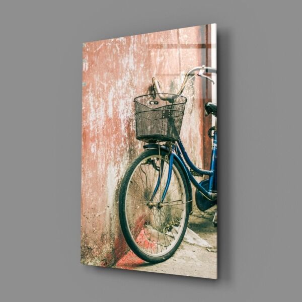 Bisiklet Sepeti Cam Tablo
