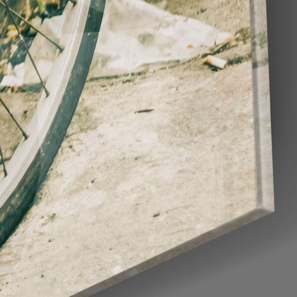 Bisiklet Sepeti Cam Tablo