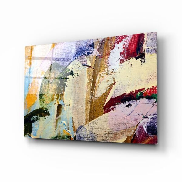 Soyut Desen Cam Tablo