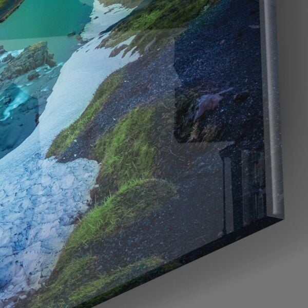 Kuzey Işıkları Cam Tablo