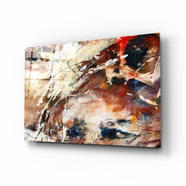 Soyut Renkler Cam Tablo