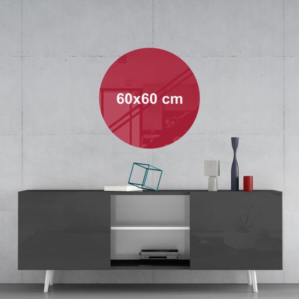 Kişiye Özel Cam Tablo 60x60 cm (Yuvarlak)