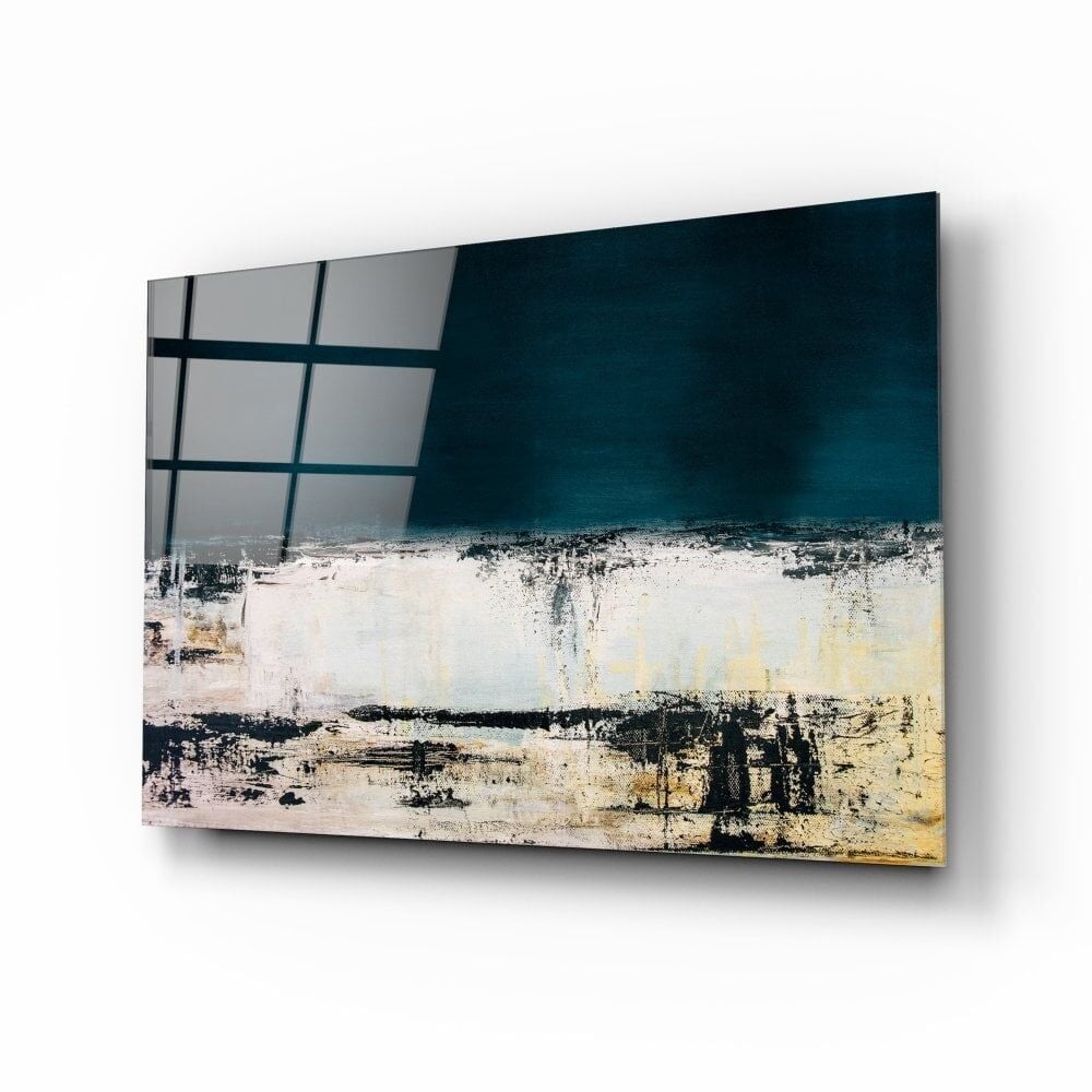 Soyut Renkler Cam Tablo