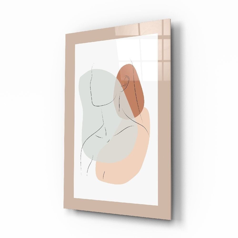 Soyut Şekiller Cam Tablo No:2098