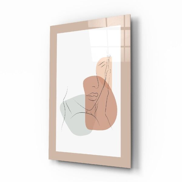 Soyut Şekiller Cam Tablo No:2097