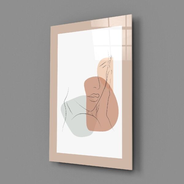 Soyut Şekiller Cam Tablo No:2097