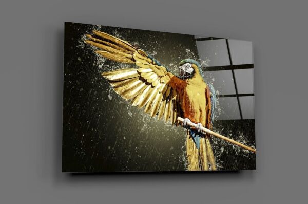 Papağan Cam Tablo