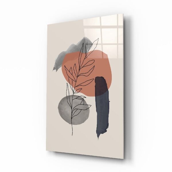 Soyut Şekiller Cam Tablo No:2095