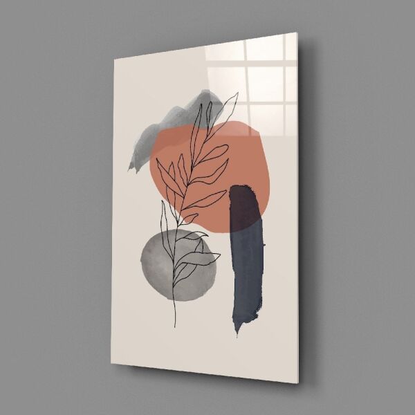 Soyut Şekiller Cam Tablo No:2095