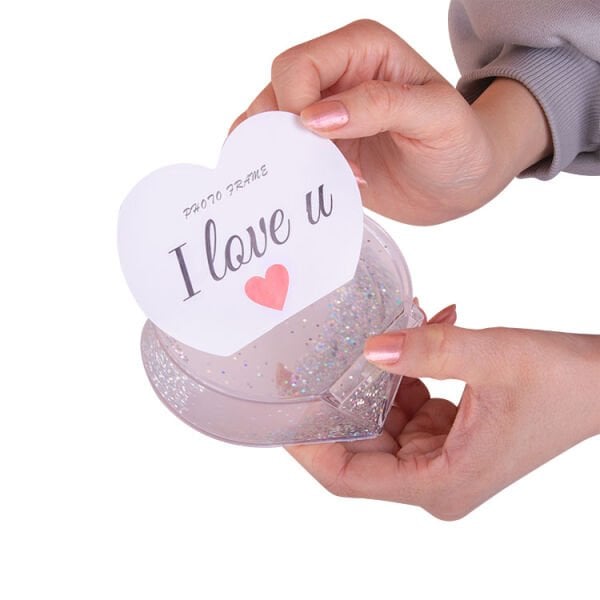 Kalpli Fotoğraflı Kar Küresi 9x10 cm