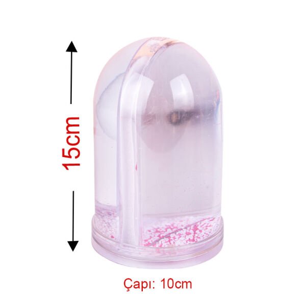 2 Fotoğraflı Büyük Kar Küresi 10x15 cm