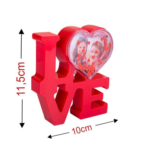 Love Fotoğraflı Kar Küresi 10x12 cm