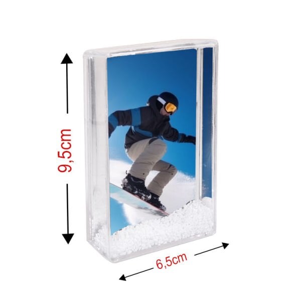 Dikdörtgen Fotoğraflı Kar Küresi 6x9 cm