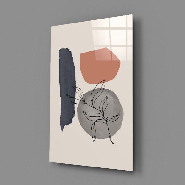 Soyut Şekiller Cam Tablo No:2094