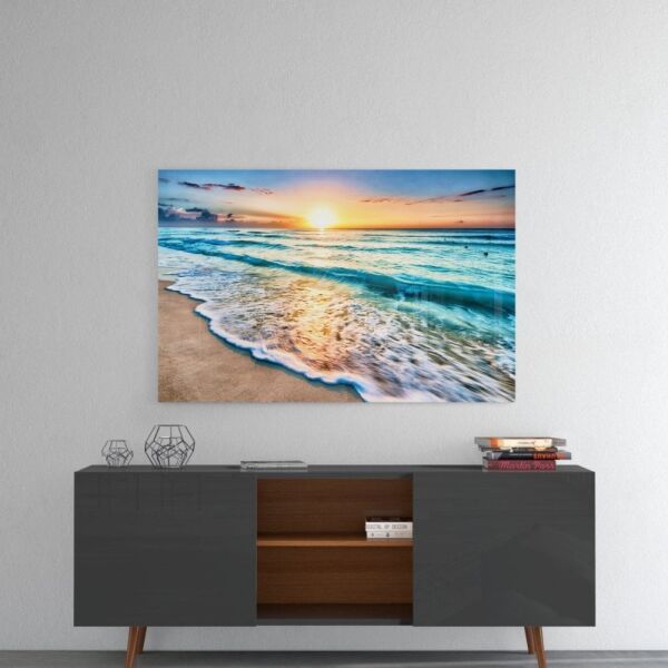 Gün Batımı Cam Tablo No:7040