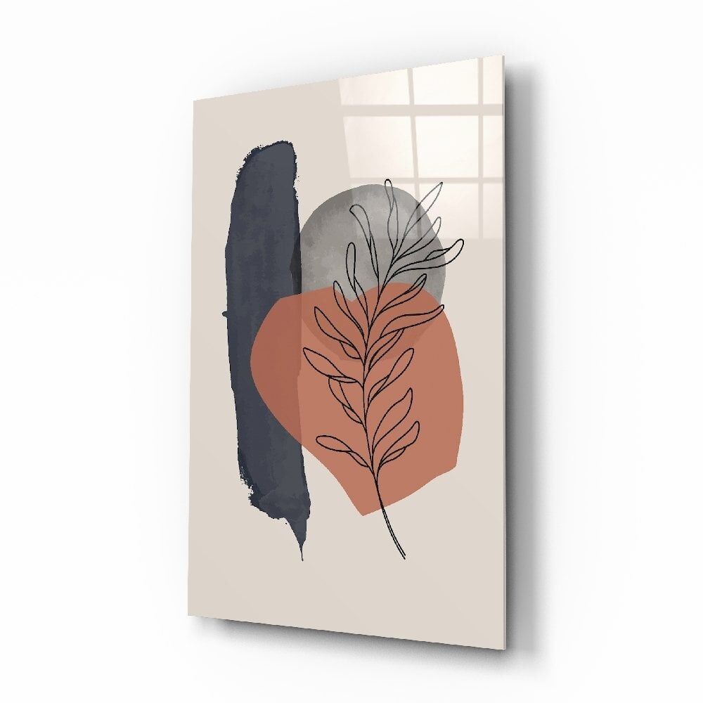 Soyut Şekiller Cam Tablo No:2093