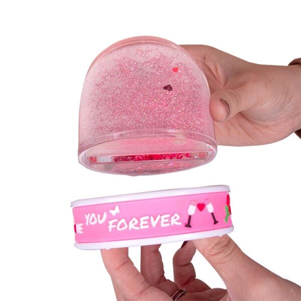Love You Forever Fotoğraflı Kar Küresi 9x11 cm
