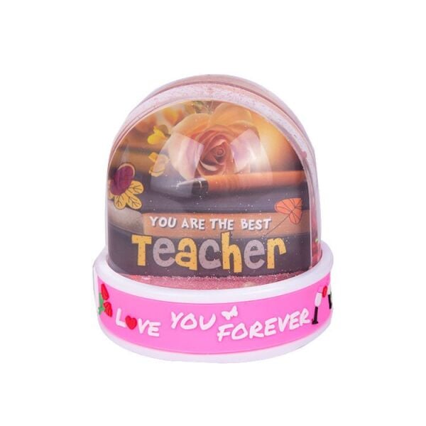 Love You Forever Fotoğraflı Müzikli Kar Küresi 9x11 cm