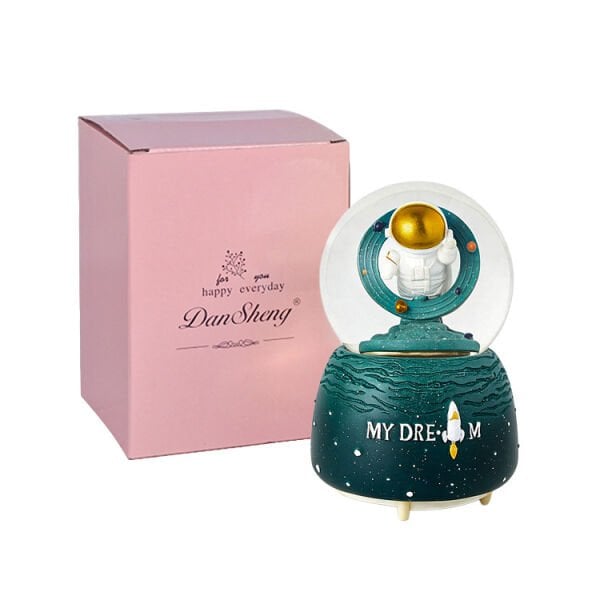 Müzikli ve Hareketli Astronotlu Kar Küresi 10x16 cm