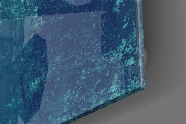 Soyut Renkler Cam Tablo