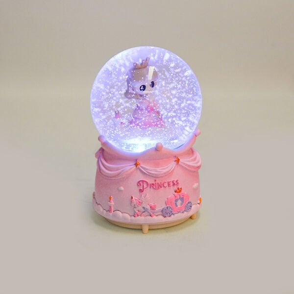 Müzikli ve Hareketli Prenses Kar Küresi 10x16 cm