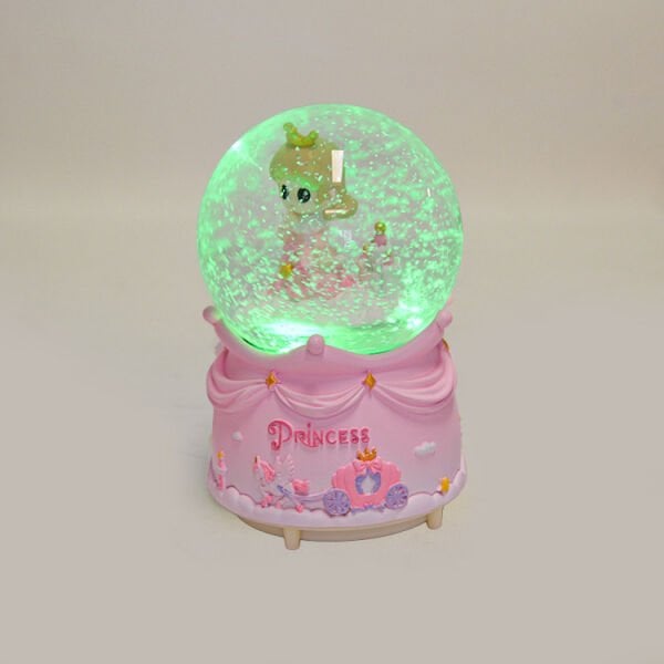 Müzikli ve Hareketli Prenses Kar Küresi 10x16 cm
