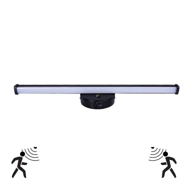 Sensörlü Yapışkanlı Kablosuz Led Aplik Siyah