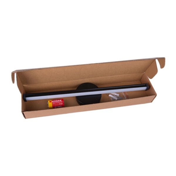 Sensörlü Yapışkanlı Kablosuz Led Aplik Siyah