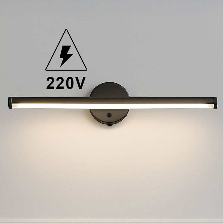Yapışkanlı Elektrikli Led Aplik Siyah Beyaz