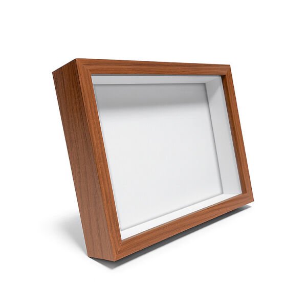 Ahşap Derin Hatıra Kutusu Kahverengi 17x22 cm