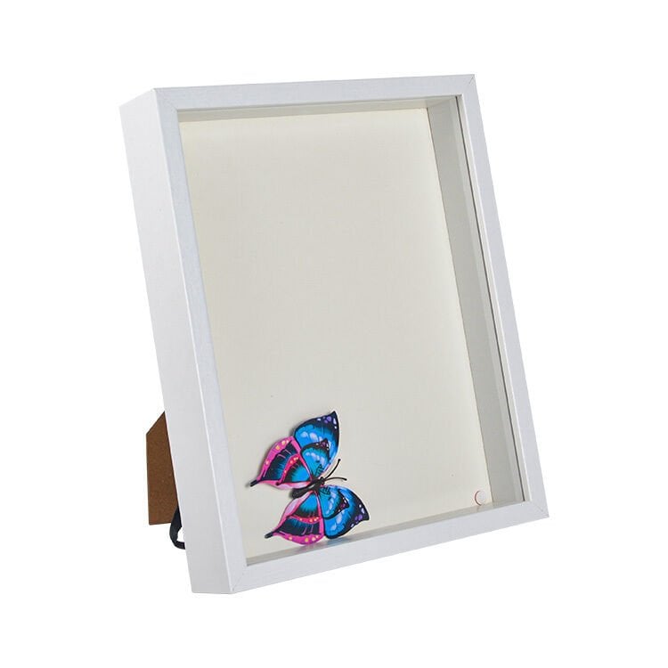 Ahşap Derin Hatıra Kutusu Beyaz 22x27 cm