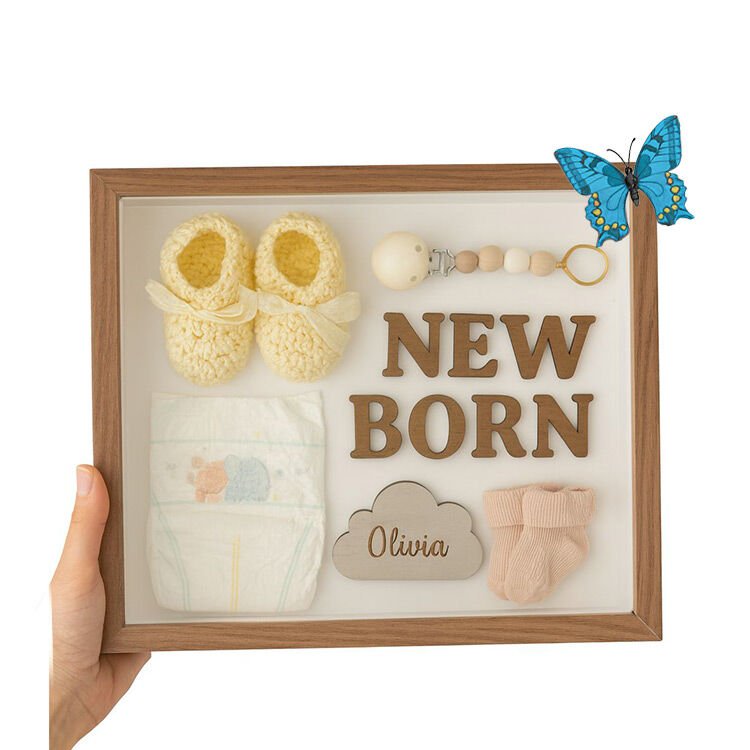 Ahşap Derin Hatıra Kutusu Kahverengi 22x27 cm