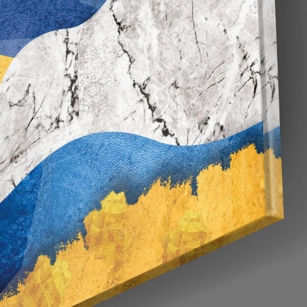 Renkli Dağlar Cam Tablo