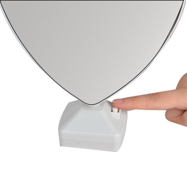 Sihirli Led Ayna Fotoğraf Çerçevesi (Kalpli) 18x23 cm