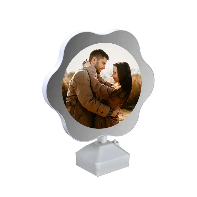 Sihirli Led Ayna Fotoğraf Çerçevesi (Papatya) 18x22 cm