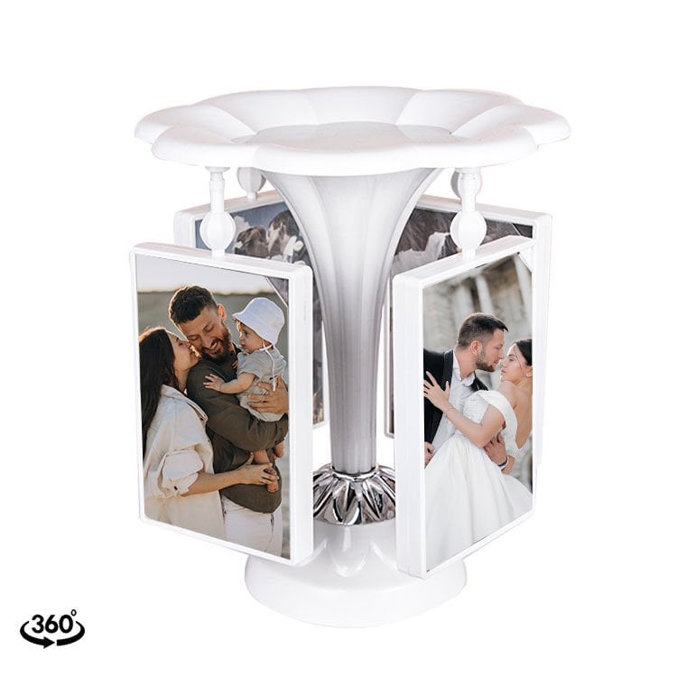 8 Fotoğraflı 360 Derece Dönen Salıncak Fotoğraf Çerçevesi